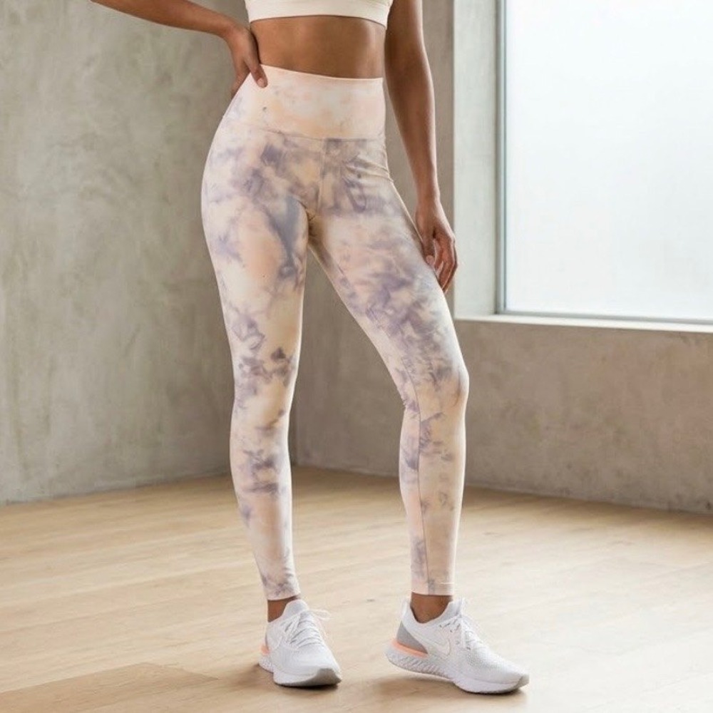 Koral Leggings‎ Exceed Color Fast Tie Dye Dusty Rose Women XS NWT